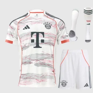 Bayern Munich Childrens Away Kit With Socks 25/26