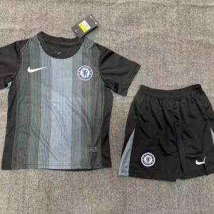 Chelsea black childrens kit