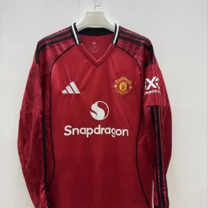 Manchester United home kit long sleeve