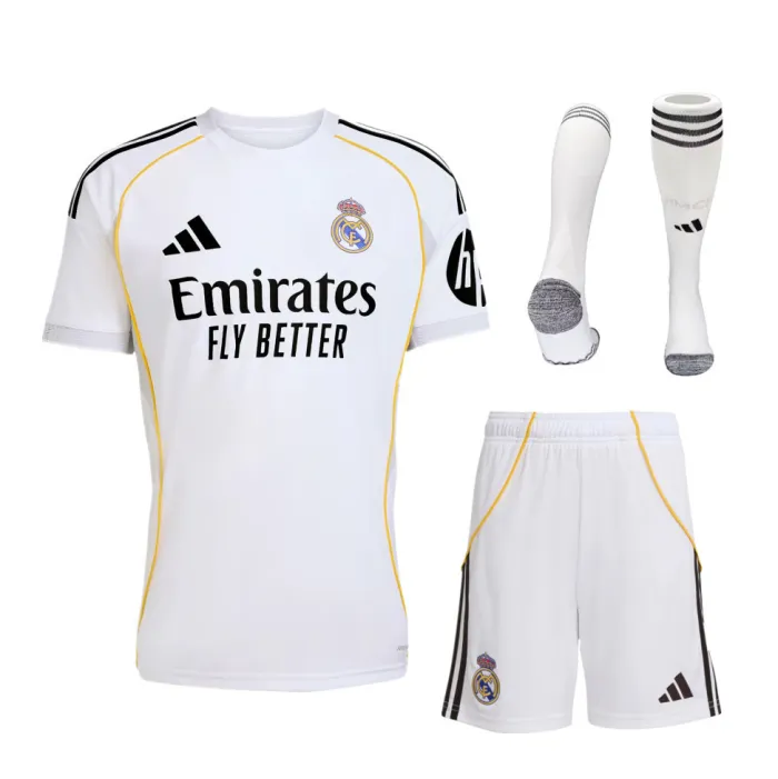 Real Madrid Kids Home Kit 25/26 with socks